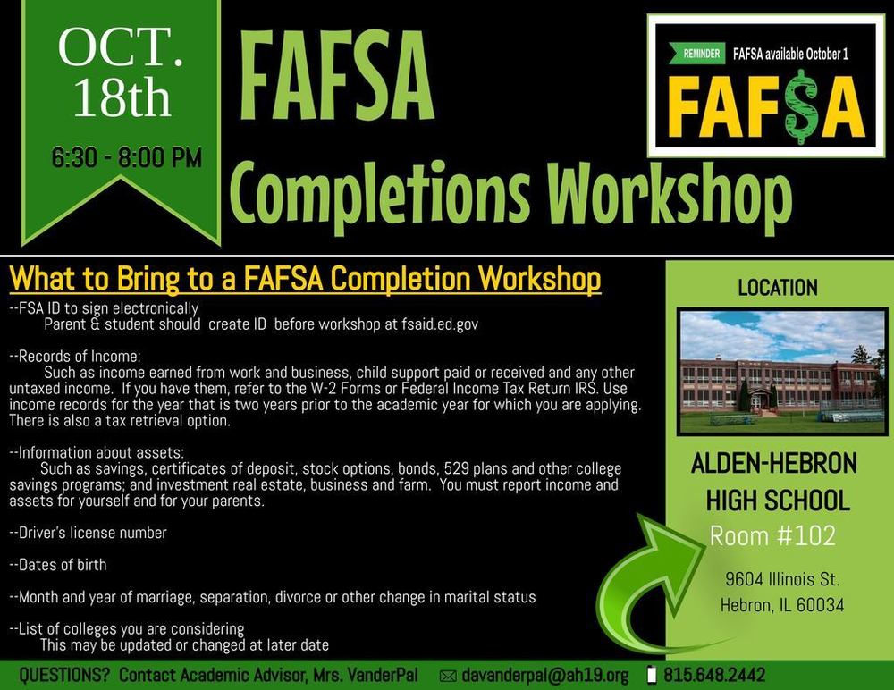 Senior FAFSA Completion Workshop