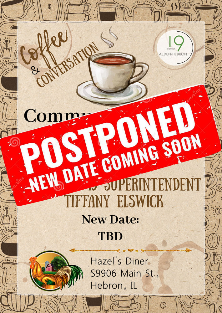 Coffee & Conversation Event Postponed